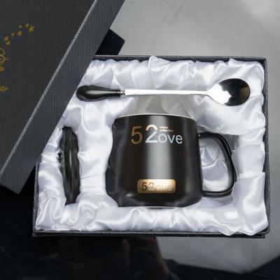 马克杯带盖带勺高档精致伴手礼